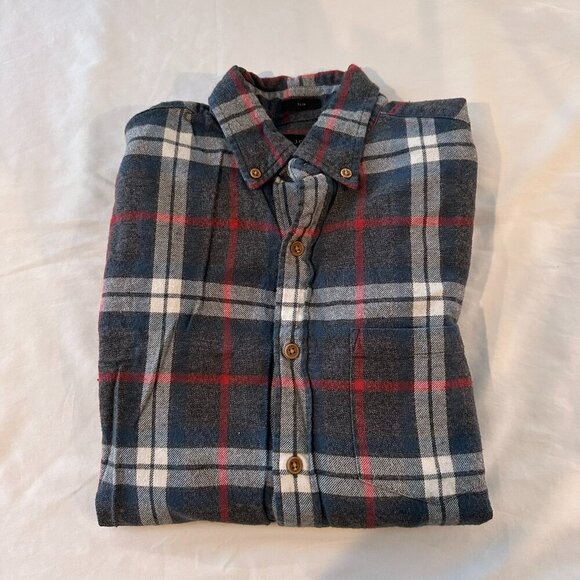 JCrew Flannel Button Down - Picture 1 of 3